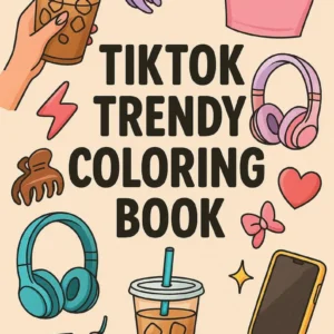 Buku Mewarna Estetik Ala TikTok – PDF Digital untuk Dimuat Turun